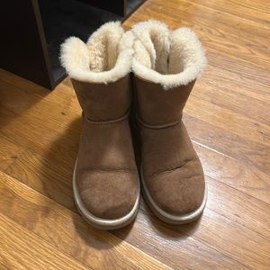 ugg short boots with bow